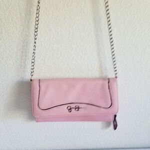 Jessica Simpson Pink Crossbody Wallet Handbag
